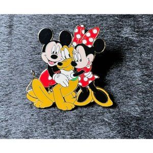 2008 Hong Kong Minnie Mickey Pluto Disney Land Pin‎